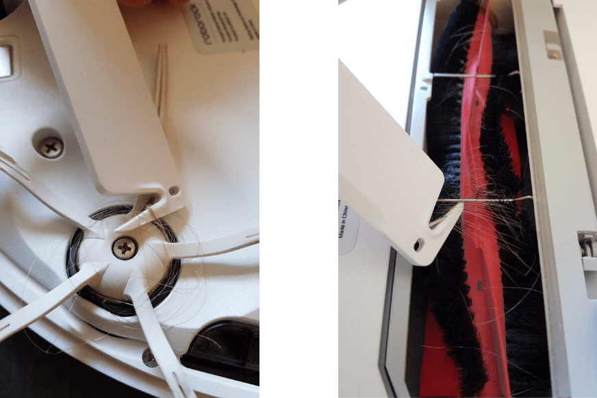 Enlever les cheveux des brosses Roborock S5 Max